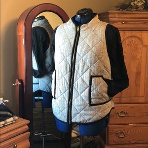 Black Herringbone Vest